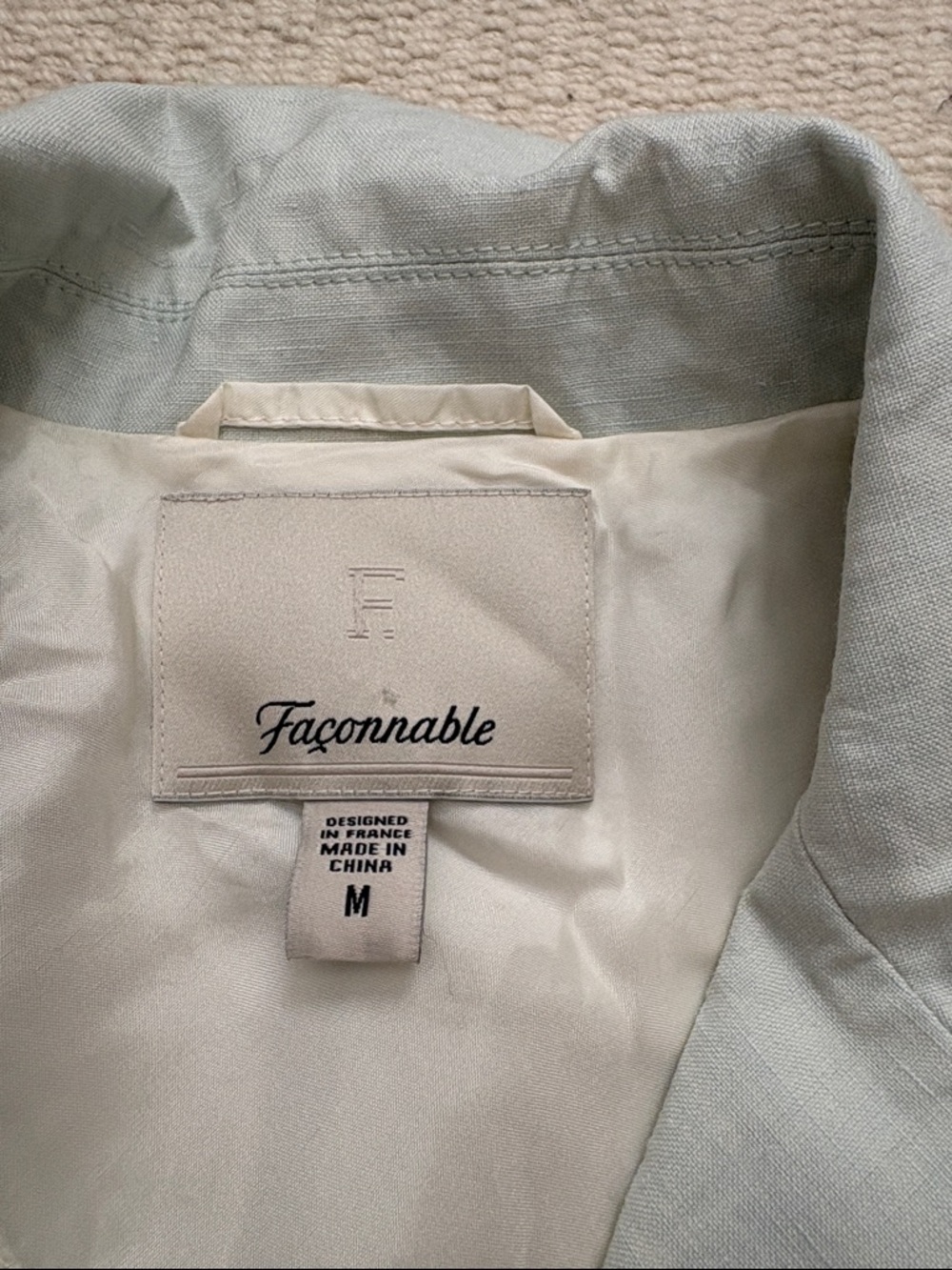 Faconnable Linen Structured Blazer - Picture 2 of 8